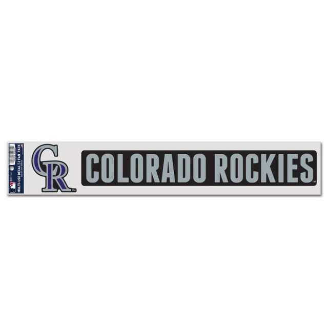 Colorado Rockies Fan Decals 3" x 17"