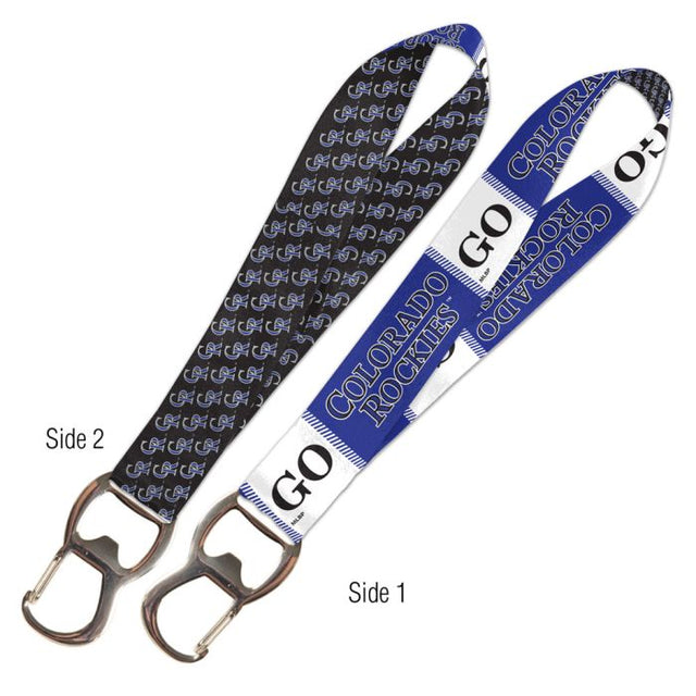 Abridor de botellas con llavero de Colorado Rockies