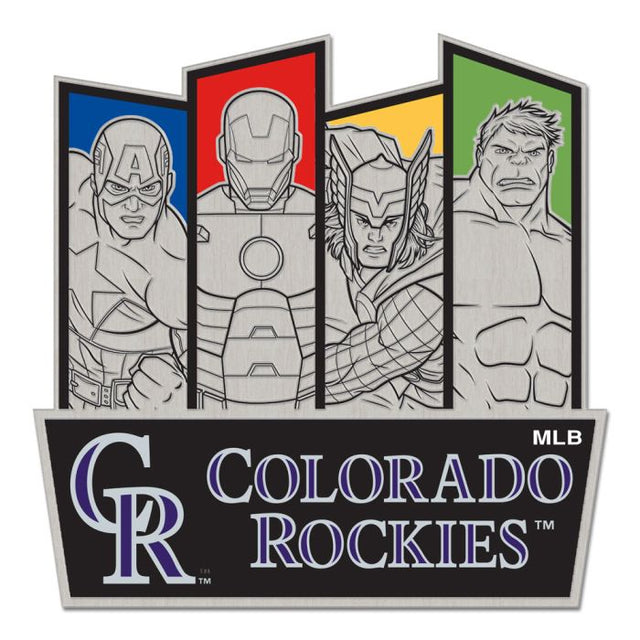 Colorado Rockies / Marvel (c) 2021 MARVEL Collector Pin Jewelry Card