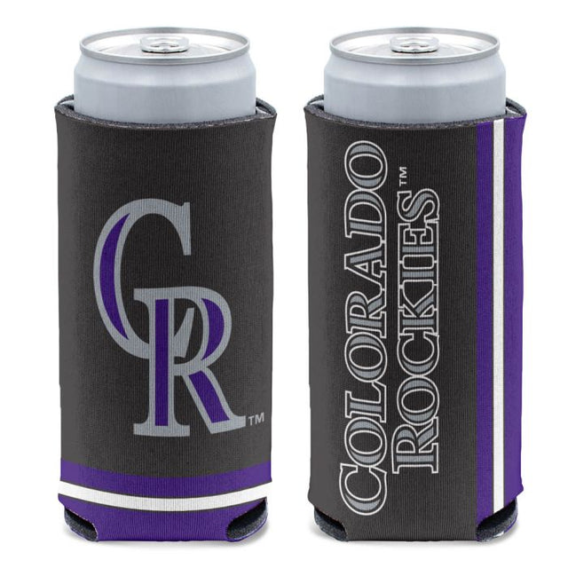Colorado Rockies Primary 12 oz Slim Can Cooler