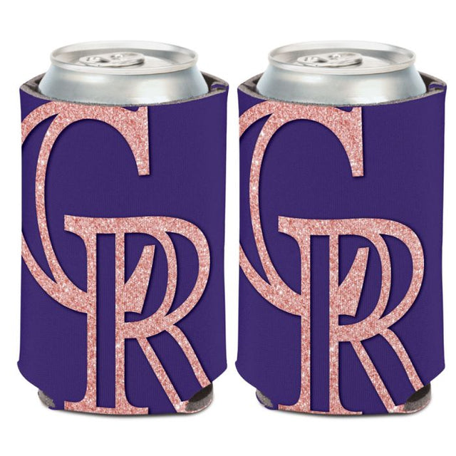 Enfriador de latas de color oro rosa de Colorado Rockies, 12 oz.