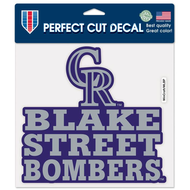 Colorado Rockies SLOGAN Perfect Cut Color Decal 8" x 8"