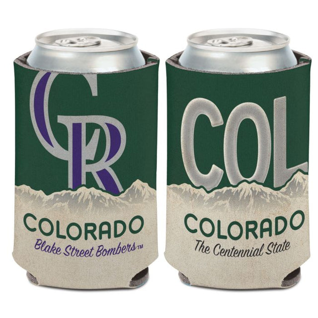 Enfriador de lata con placa ESTATAL de Colorado Rockies, 12 oz.
