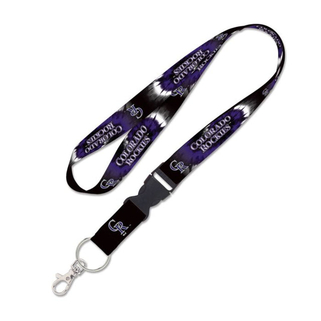 Colorado Rockies TDYE Lanyard w/detachable buckle 1"