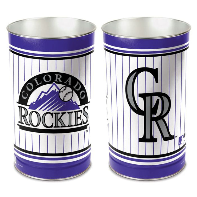 Colorado Rockies Wastebasket - tapered 15"H