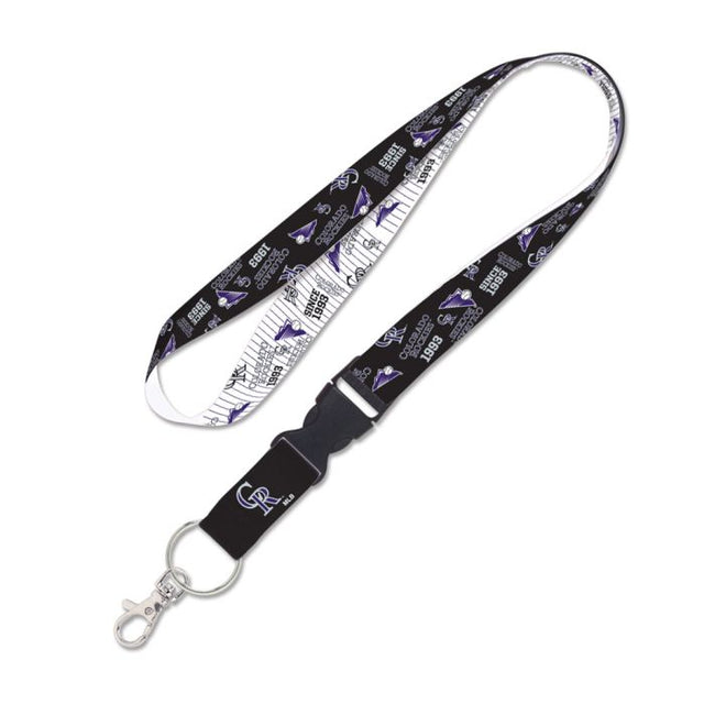Colorado Rockies scatter Lanyard w/detachable buckle 1"