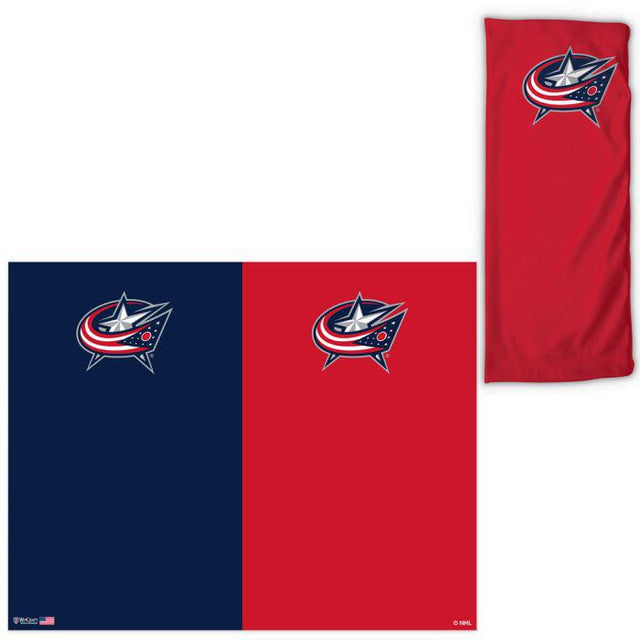 Pañuelos para aficionados de dos colores de los Columbus Blue Jackets
