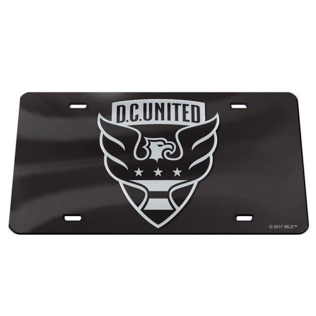 Placas de matrícula clásicas acrílicas DC United BLACK