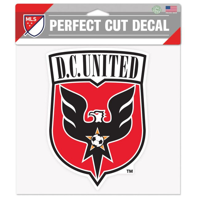 Calcomanía de color de corte perfecto de DC United de 8" x 8"