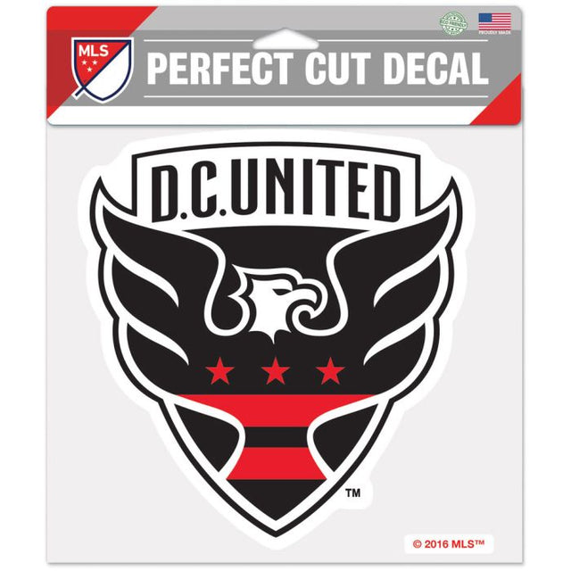 Calcomanía de color de corte perfecto de DC United de 8" x 8"