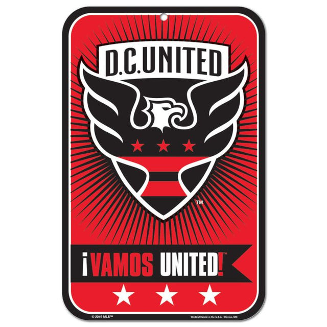 D.C. United Plastic Sign 11" x 17"