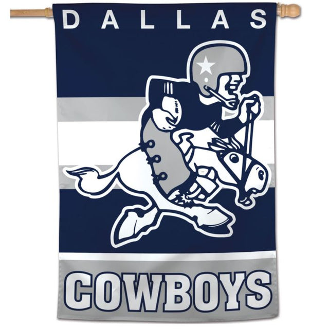 Dallas Cowboys / Classic Logo Retro Cowboy Logo Vertical Flag 28" x 40"