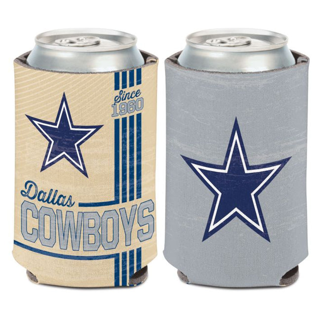 Enfriador de lata vintage con logotipo clásico de Dallas Cowboys, 12 oz.