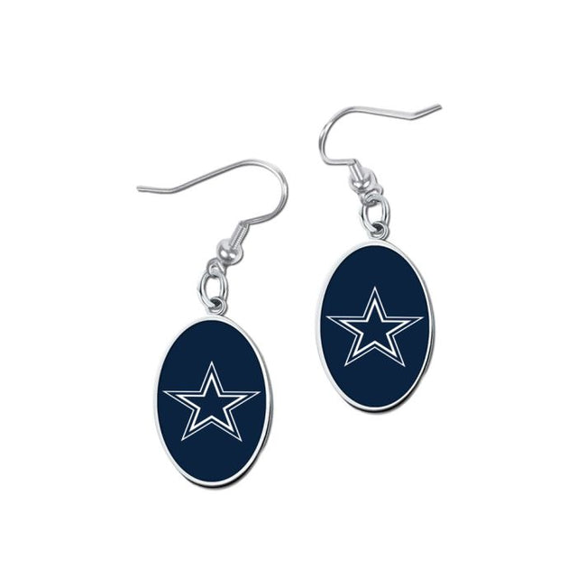 Pendientes de los Dallas Cowboys con forma de corazón