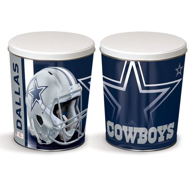 Lata de regalo cónica de los Dallas Cowboys de 3 galones