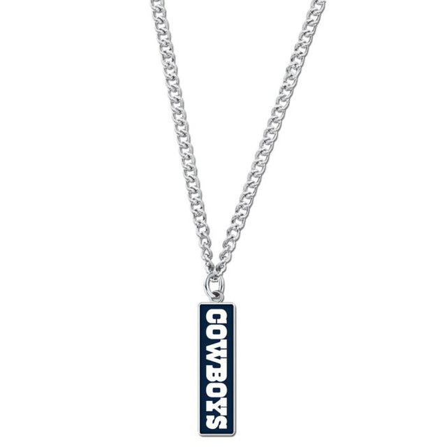 Collar de los Dallas Cowboys con tarjeta de joyería con dije