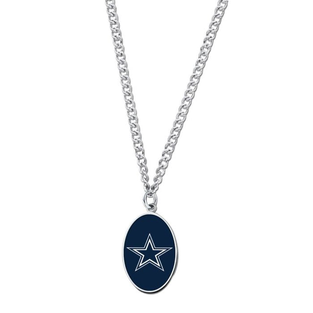 Collar de los Dallas Cowboys con tarjeta de joyería con dije