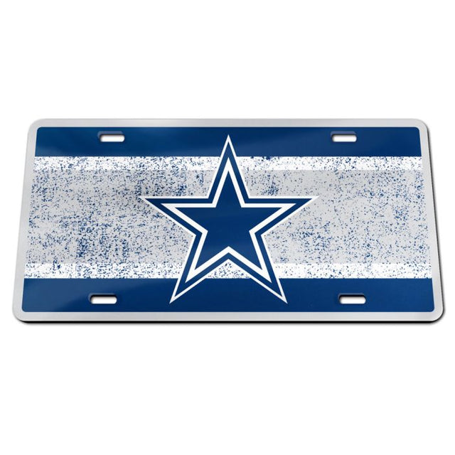 Matrícula especial de acrílico VINTAGE de los Dallas Cowboys