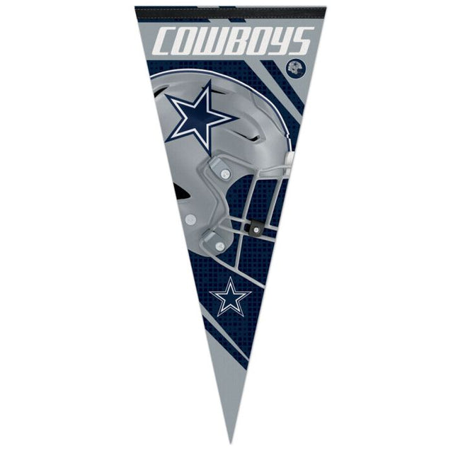 Banderín premium de rayas verticales de los Dallas Cowboys de 17" x 40"