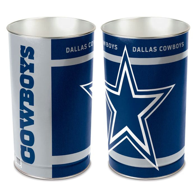 Papelera de los Dallas Cowboys, cónica, 15" de alto