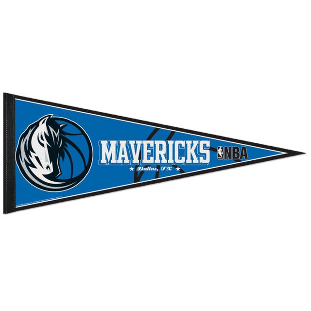 Banderín clásico de los Dallas Mavericks, en cartulina de 12" x 30"