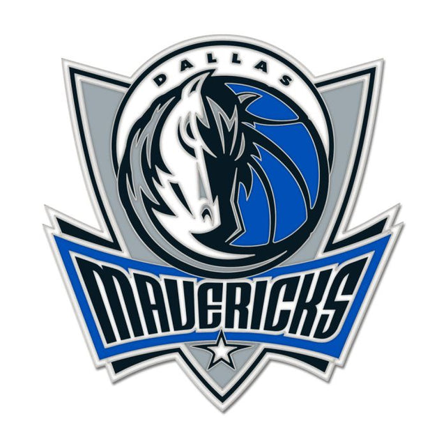 Tarjeta de joyería con pin esmaltado de colección de los Dallas Mavericks