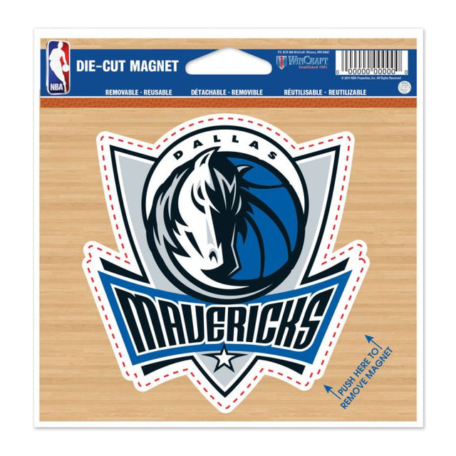 Imán troquelado de los Dallas Mavericks de 4,5" x 6"