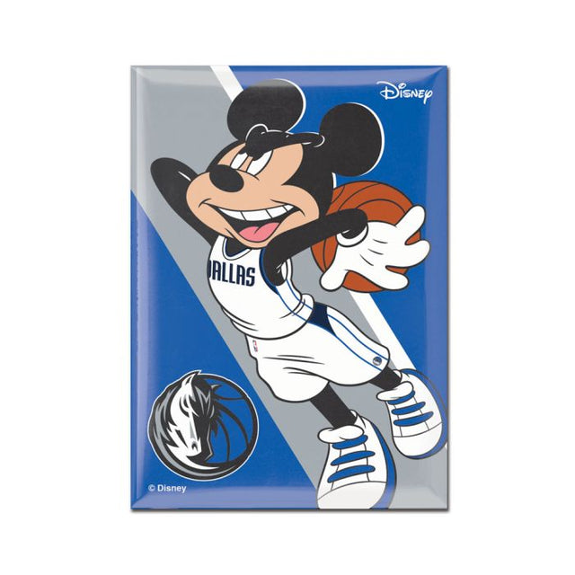 Imán de metal de los Dallas Mavericks/Disney de 2,5" x 3,5"