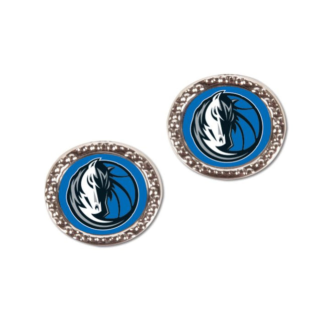 Pendientes de los Dallas Mavericks con forma de corazón