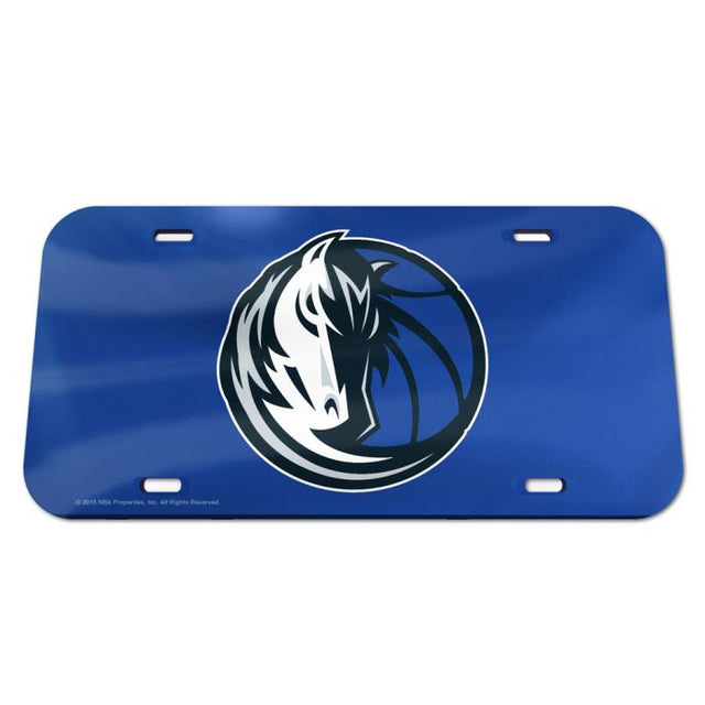 Placa de matrícula acrílica especial con el logotipo de los Dallas Mavericks
