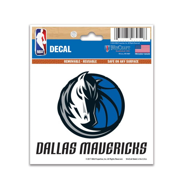 Calcomanía multiusos de los Dallas Mavericks de 3" x 4"