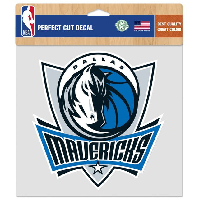 Calcomanía de color de corte perfecto de los Dallas Mavericks de 8" x 8"