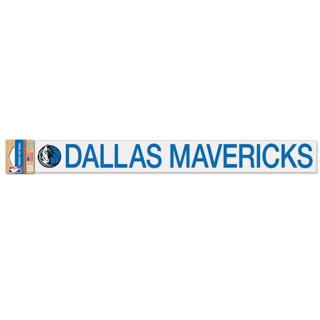 Calcomanías de corte perfecto de los Dallas Mavericks de 2" x 17"
