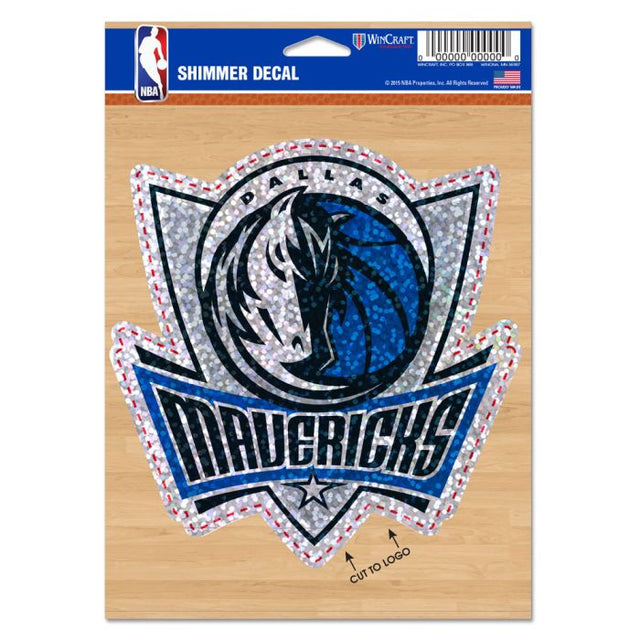 Calcomanías brillantes de los Dallas Mavericks de 5" x 7"