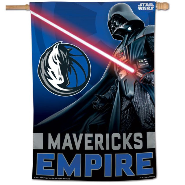 Bandera vertical de Star Wars de los Dallas Mavericks, 28" x 40"