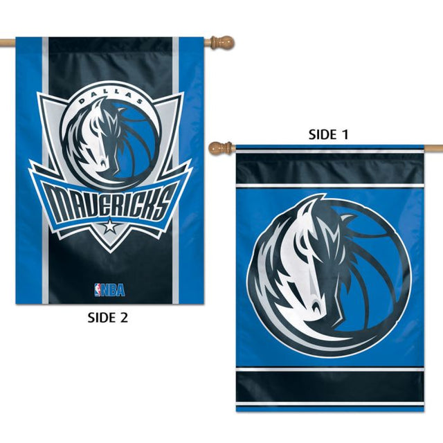 Bandera vertical de los Dallas Mavericks de 2 lados, 28" x 40"