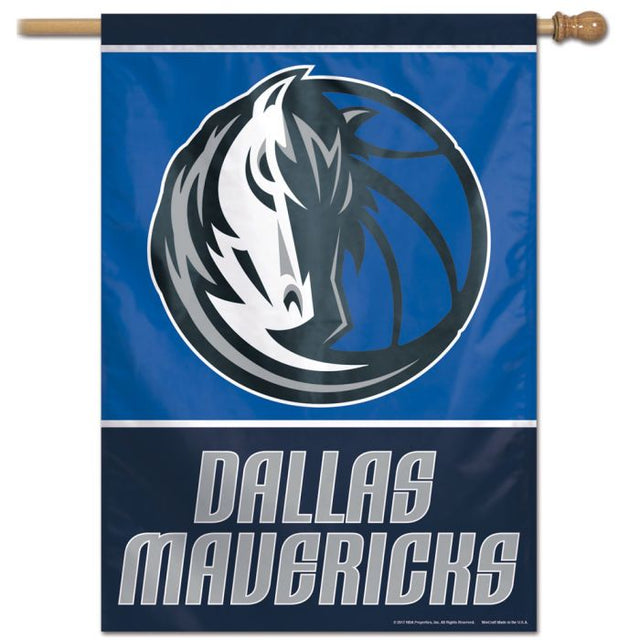 Bandera vertical de los Dallas Mavericks de 28" x 40"