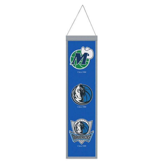 Bandera de lana de los Dallas Mavericks de 20 x 81 cm