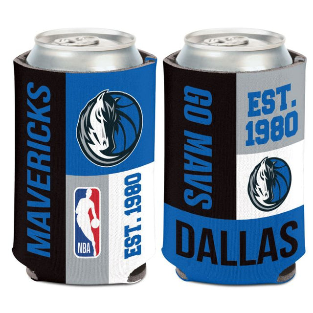 Enfriador de lata con bloques de color de los Dallas Mavericks, 12 oz.