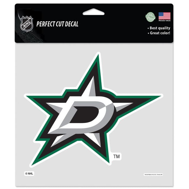 Calcomanía de color de corte perfecto de Dallas Stars de 8" x 8"