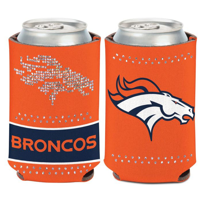 Enfriador de lata Bling de los Denver Broncos de 12 oz.