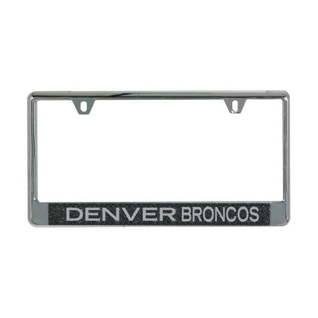 Denver Broncos FONDO BRILLANTE Licencia Plt Marco B/O Metálico