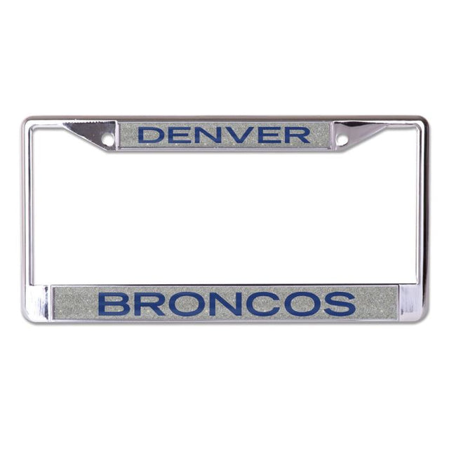 Marco impreso con licencia de Denver Broncos con fondo brillante, tamaño pequeño y grande