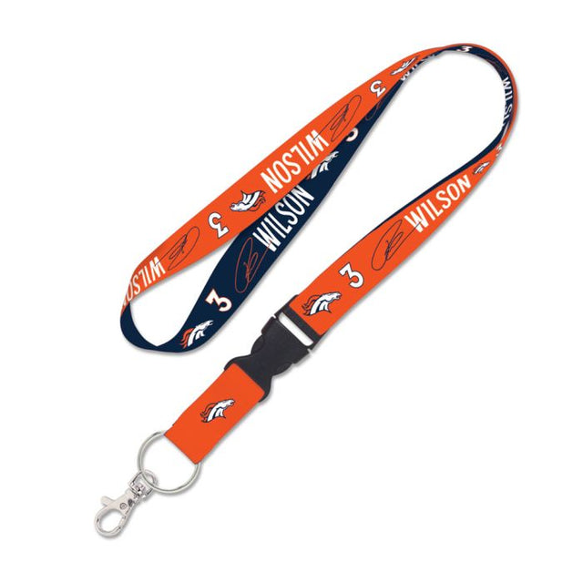 Denver Broncos Lanyard w/detachable buckle 1" Russell Wilson