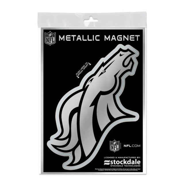 Imanes metálicos de los Denver Broncos de 5" x 7"