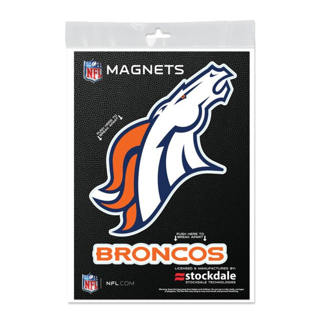Imanes para exteriores de los Denver Broncos de 5" x 7"