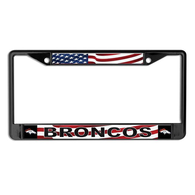Marco con licencia PATRIOTIC de los Denver Broncos, tamaño pequeño y grande, impreso