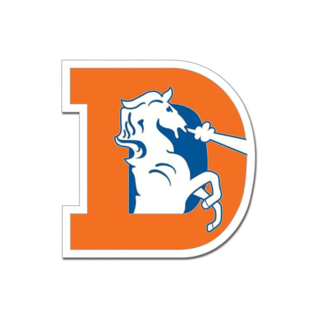 Tarjeta de joyería con pin esmaltado coleccionable retro de los Denver Broncos