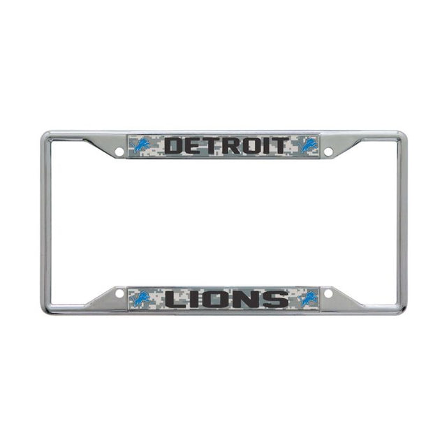 Detroit Lions CAMO Lic Plt Frame S/S Printed