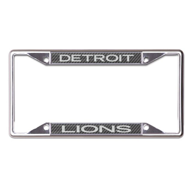 Detroit Lions CARBON Lic Plt Frame S/S Printed